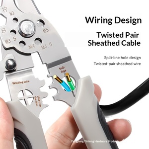 Multi-functional and convenient stainless steel wire <b>stripping</b> pliers tool for electrician's special pliers cable <b>stripping</b> and - Product Image 2