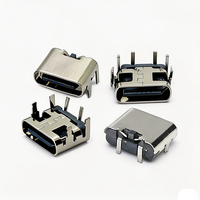 Connecteur femelle USB Type C Xinxing 2P pour jouets à brancher, interface de charge horizontale 90 degrés 4 broches L6.5 2 broches 3A 20V
