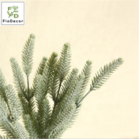 Nouveau pin artificiel épinette bleue cèdre sétaire herbe plante feuilles en plastique plantes artificielles dans la verdure givrée
