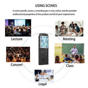 Enregistreur vocal audio numérique professionnel USB <span class=keywords><strong>Dictaphone</strong></span> alimenté par batterie avec lecteur MP3 WAV - Product Image 5