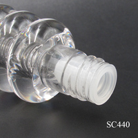 Conteneur vide pour gloss à lèvres en plastique transparent rond de 2 ml, étiquette privée OEM, emballage pour gloss à lèvres