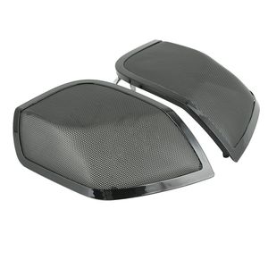 Alforjas para <span class=keywords><strong>HARLEY</strong></span> TOURING 5x7, tapas de altavoz, cubiertas de sonido con red de hierro negra, 2014, 2015, <span class=keywords><strong>2016</strong></span>, modelo fit <span class=keywords><strong>Harley</strong></span> - Product Image 4