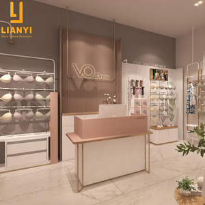 ชั้นวางโชว์ชุดชั้นในแฟชั่นทำจากไม้ + โลหะแบรนด์ Lianyi ดีไซน์ชุดชั้นในและชุดชั้นในตามสั่ง - Product Image 4