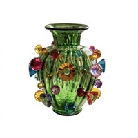 DAFNI BIG PAZAR Vase en verre artisanal fait main Décoration d'intérieur