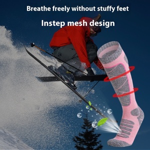 Calcetines <span class=keywords><strong>de</strong></span> esquí <span class=keywords><strong>de</strong></span> tubo largo <span class=keywords><strong>de</strong></span> invierno para mujer <span class=keywords><strong>de</strong></span> dos lobos, calcetines <span class=keywords><strong>de</strong></span> escalada inferiores absorbentes <span class=keywords><strong>de</strong></span> sudor <span class=keywords><strong>de</strong></span> punto gruesos deportivos - Product Image 3