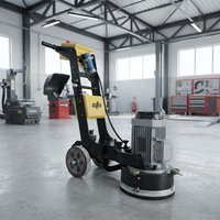 Ponceuse manuelle à bordure de sol CFS-GDE320, largeur de travail 320 mm, machine à bordurer les surfaces en béton avec plaquettes diamantées et moteur