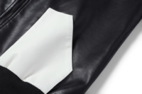Vêtements de course de haute qualité pour hommes, veste de sport en cuir blanc et noir pour moto/motocyclette