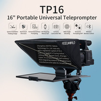 FEELWORLD TP16 vidrio teleprompter plegable para tableta Smartphone hasta 16 ", logotipo personalizado y caja de embalaje, venta al por mayor a granel