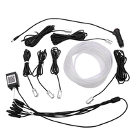 Lumière de décoration LED RGB pour la décoration automobile, lampe d'ambiance à lumière froide, ligne de lumières de voiture, néon LED RGB pour l'ambiance intérieure de la voiture