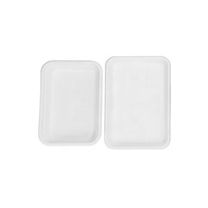 SUMKOKA sıcak satış PFAS ücretsiz gıda sınıfı biyobozunur tek kullanımlık sebze dikdörtgen şeker kamışı Bagasse tepsi et tepsisi meyve tepsisi - Product Image 2