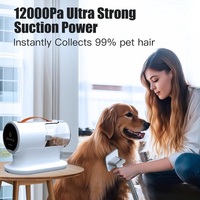 Aspirateur portable en plastique AIRROBO PG100 avec prise US, brosse de toilettage pour animaux de compagnie, tondeuse à poils, rasoir, éliminateur de poils, tondeuse à poils pour chiens