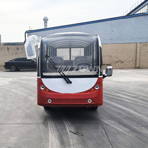 Bus électrique panoramique moderne à coque incurvée avec grandes fenêtres et sièges rembourrés haut de gamme pour les zones touristiques - Product Image 5