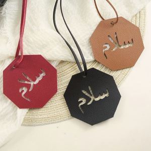 Exotic Arabic Alphabet <b>Bag</b> <b>Charm</b> Unique Cultural Luggage Tag Pendant Creative Backpack Accessory Travel Souvenir - Product Image 3