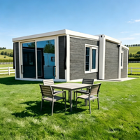Maison préfabriquée moderne de 10 pieds, compacte et portable, avec une chambre et une salle de bain, habitable, extensible, type conteneur