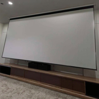 Écran de projection électrique blanc mat noir cristal anti-lumière portable Garantie 1 an Tailles 72 84 92 100 110 120 133 150 16:9