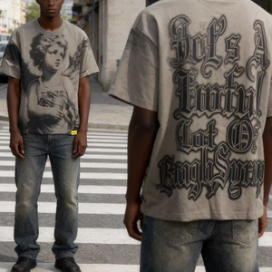 T-<span class=keywords><strong>shirt</strong></span> décontracté et confortable pour homme, style minimaliste, idéal pour la maison, avec motif 'THAT'S a T Shirts AWFUL alaCS' et 'COUCH', 'Man COUGH Boy SYRUP' - Product Image 2