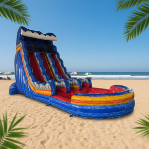 Toboganes de Agua Inflables Comerciales con Piscina, Toboganes de Agua Inflables de Doble Carril, Venta al por Mayor - Product Image 2