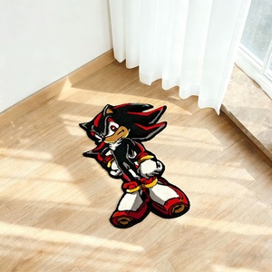 Alfombra Calcifer con Forma de <span class=keywords><strong>Castillo</strong></span> Móvil de Howl, Tapete de Anime con Diseño de Demonio de Fuego - Product Image 2