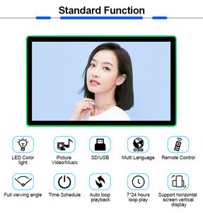 Étagère de supermarché <span class=keywords><strong>murale</strong></span> 21.5 pouces écran LED vertical moniteur affichage Tv lecteur de publicité signalisation numérique - Product Image 2