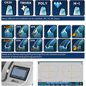 Ale-1200 +st-1200 Plus Équipement optique Ébavureuse de lentilles automatique sans gabarit avec fonction de rainurage - Product Image 4
