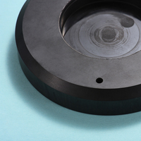Structure en céramique plaque ronde haute précision Sic carbure de silicium personnalisé Carton noir OEM moulage pièces en céramique 1 pièce