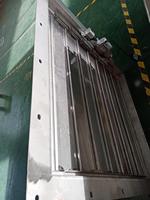 Volets extérieurs horizontaux électriques en aluminium satiné, en acier inoxydable, étanches à la pluie, avec grille de ventilation et moustiquaire, résistants au feu pour l'extérieur