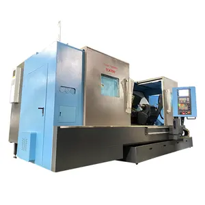 TCK700 Turning Machine CNC Lathe TCK700 Tempat Tidur Miring dengan Panduan Linear Horizontal Medium DutyAutomatic