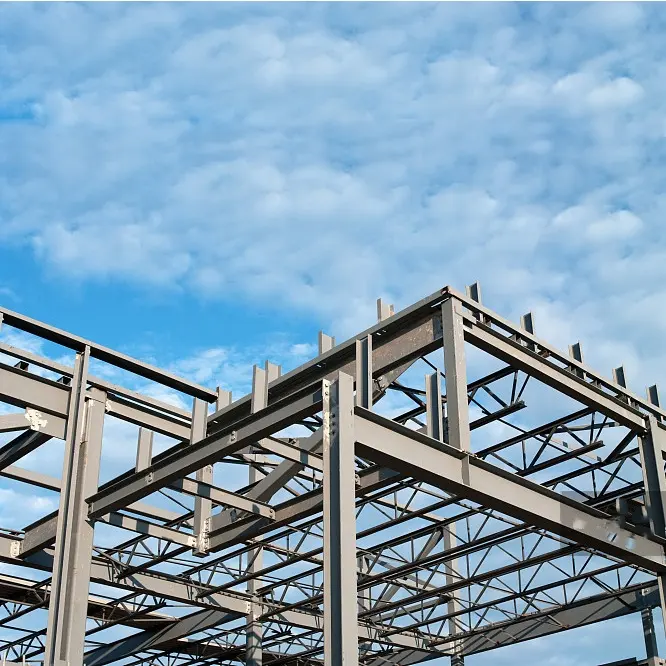 Stahl konstruktion Lager zentrum Kosten bauen Lager Metall Baumaterial Fertighaus Werkstatt Metalls chuppen zum Verkauf