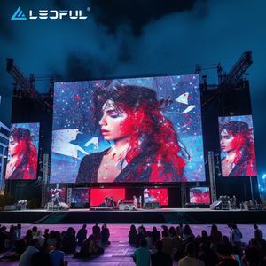 شاشة عرض فيديو حائطية LED عالية الدقة بألوان كاملة ومقاومة للماء خارجية، ستارة خلفية للمسارح الإعلانية، للإيجار موديل P2 P5 - Product Image 5