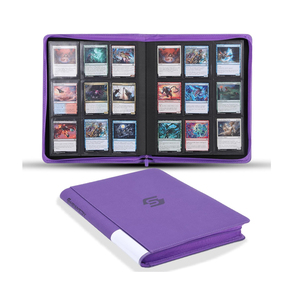 Album photo professionnel personnalisé à 9 pochettes, 360 feuilles pour cartes, <span class=keywords><strong>classeur</strong></span> en cuir personnalisé avec fermeture éclair - Product Image 2