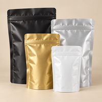 Sachet Doypack en aluminium écologique avec fermeture à glissière pour emballage de thé, vente en gros, impression personnalisée