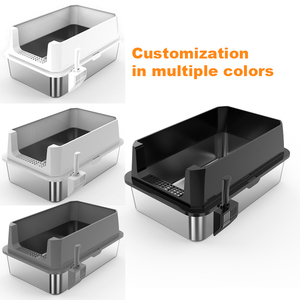 70*50*30 Cm Extra Grote Kattenbak Voor Grote Katten Xxxl Metalen Kattenbak Semi-Ingesloten Roestvrijstalen Kattenbak - Product Image 4