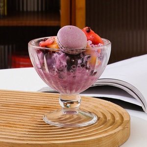 Wholesale Restaurant bar Clear <strong>Dessert</strong> <strong>Glass</strong> Flower-shaped <strong>Glass</strong> <strong>Bowl</strong> - Product Image 5