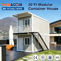 Bureau conteneur moderne préfabriqué, solution d'habitation modulaire à construction rapide pour chantier, maison préfabriquée