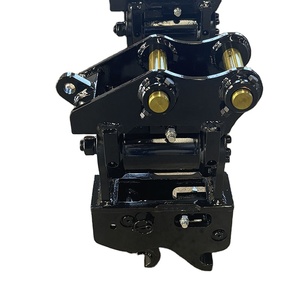 Attache rapide hydraulique inclinable à 180 degrés compatible avec Kubota KX057 <span class=keywords><strong>308</strong></span> Yanmar ViO55 Mini-excavatrice, coupleur inclinable avec double verrouillage - Product Image 1