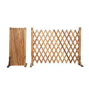 SHENGCHENG - Valla Retráctil de Madera Maciza, Celosía Portátil para Jardín, Barandilla Telescópica de Madera para Balcón de Villa - Product Image 1