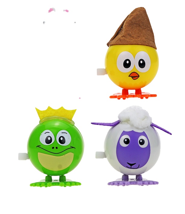 Wind Up Toy Green Frog Plastic Jumping Outdoor Animal Classic Educational Clockwork Toys 1 Pcs