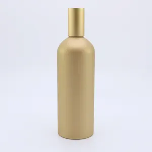 Botol semprot aluminium hitam 500ml, botol semprot aluminium dengan tutup semprot hitam matte