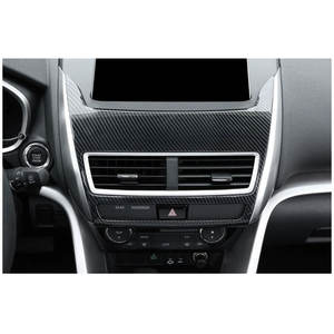 Piezas interiores de fibra de carbono de acero inoxidable ABS automotriz OEM para Marco embellecedor de salida de aire central cruzado Mitsubishi <span class=keywords><strong>Eclipse</strong></span> 2019 - Product Image 2