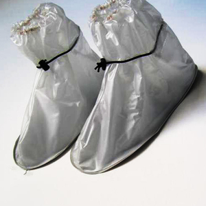 Couvre-chaussures de <span class=keywords><strong>pluie</strong></span> non tissé jetables en usine Couvre-bottes bleus imperméables - Product Image 5