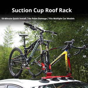 <span class=keywords><strong>Portabici</strong></span> da Tetto per Auto Regolabile in Lega con Logo Personalizzato per 3 Biciclette con Ventose - Product Image 6