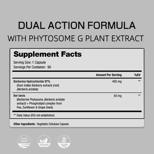 Oem nhãn hiệu riêng berberine viên nang với nhà máy chiết xuất hỗ trợ sức khỏe tim duy trì khỏe mạnh mức <span class=keywords><strong>cholesterol</strong></span> viên nang - Product Image 2