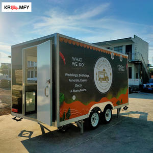 Remolque de Comida Cuadrado con Certificación CE DOT, Chasis de Acero Inoxidable, Completo con Barbacoa para Asador, Hamburguesas, Cocina para Catering al Aire Libre - Product Image 1