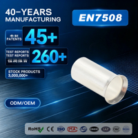 EN7508  Embouts de câble en cuivre, connecteurs électriques en laiton pour l'automobile, norme EN2512~EN5020 avec assurance qualité