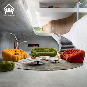 Ensemble de canapés de football en tissu hautement élastique de qualité supérieure, design moderne et modulaire, avec courbes bulle, pour villa et espace artistique de luxe - Product Image 3