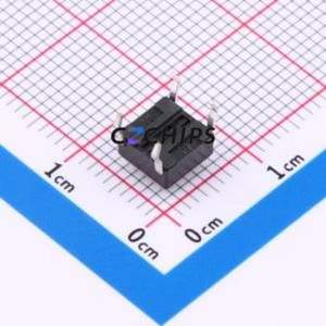 BX-TS-26-6643CJ Tactile Switch Through hole-4P,6x6mm Switch Single Pole Single Throw Round Button 2.6N Through Hole - Product Image 2