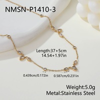 Collier pendentif en acier inoxydable tendance, pendentif en forme de larme, colliers pour femmes, à porter au quotidien