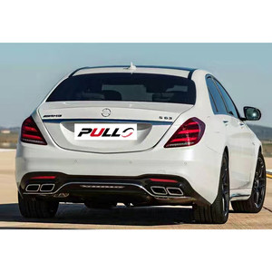 Kit Carrozzeria per Mercedes Benz Classe <span class=keywords><strong>S</strong></span> <span class=keywords><strong>W222</strong></span> 2014-2020, Aggiornamento allo Stile S63 AMG, Include Paraurti Anteriore e Posteriore con Griglia e Fari Automatici - Product Image 4