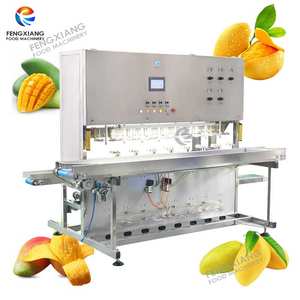 8-16 kafaları endüstriyel Papya Pawpaw <span class=keywords><strong>Mango</strong></span> soyucu makinesi ile gıda sınıfı konveyör kemer - Product Image 1