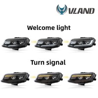 Ensemble de phares LED Vland Factory pour Chevrolet Camaro 2016-2018 LT SS RS ZL1 LS Dynamic Streamer